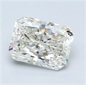 1.31 Carats, Radiant Diamond with  Cut, F Color, VS1 Clarity and Certified by EGL