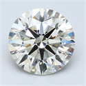 2.09 Carats, Round Diamond with Excellent Cut, H Color, VS1 Clarity and Certified by EGL