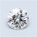 0.91 Carats, Round Diamond with Excellent Cut, D Color, SI1 Clarity and Certified by EGL