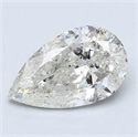 2.02 Carats, Pear Diamond with  Cut, G Color, SI3 Clarity and Certified by EGL