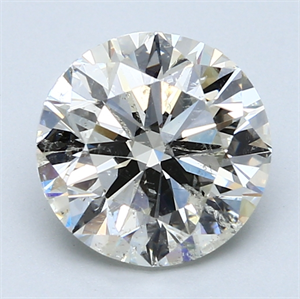 Picture of 3.01 Carats, Round Diamond with Excellent Cut, G Color, SI2 Clarity and Certified by EGL