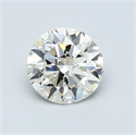0.80 Carats, Round Diamond with Excellent Cut, E Color, VS2 Clarity and Certified by EGL