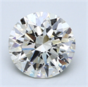 2.00 Carats, Round Diamond with Excellent Cut, F Color, VS2 Clarity and Certified by EGL