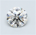 0.90 quilates, Redondo Diamante , Color E, claridad SI1 y certificado por EGL INT 