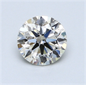 0.90 Carats, Round Diamond with Excellent Cut, G Color, VS2 Clarity and Certified by EGL