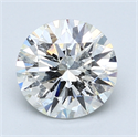 2.23 Carats, Round Diamond with Excellent Cut, E Color, SI2 Clarity and Certified by EGL