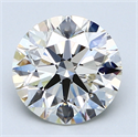 2.23 Carats, Round Diamond with Excellent Cut, G Color, VS2 Clarity and Certified by EGL