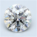 2.00 Carats, Round Diamond with Excellent Cut, D Color, SI1 Clarity and Certified by EGL