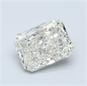 1.50 Carats, Radiant Diamond with  Cut, F Color, SI1 Clarity and Certified by EGL
