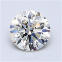 1.30 Carats, Round Diamond with Excellent Cut, G Color, SI1 Clarity and Certified by EGL