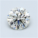 0.96 Carats, Round Diamond with Excellent Cut, F Color, VS2 Clarity and Certified by EGL