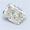 2.50 Carats, Radiant Diamond with  Cut, G Color, VS2 Clarity and Certified by EGL