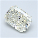 2.53 Carats, Radiant Diamond with  Cut, G Color, SI1 Clarity and Certified by EGL