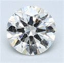 2.00 Carats, Round Diamond with Excellent Cut, F Color, SI1 Clarity and Certified by EGL
