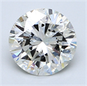 2.05 Carats, Round Diamond with Excellent Cut, F Color, SI1 Clarity and Certified by EGL