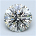 2.11 Carats, Round Diamond with Excellent Cut, F Color, SI2 Clarity and Certified by EGL