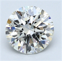 1.70 quilates, Redondo Diamante , Color E, claridad VS2 y certificado por EGL INT 