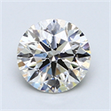 1.31 Carats, Round Diamond with Excellent Cut, F Color, VS2 Clarity and Certified by EGL