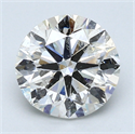 1.70 quilates, Redondo Diamante , Color E, claridad SI1 y certificado por EGL INT 