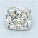 3.03 Carats, Cushion Diamond with  Cut, H Color, SI1 Clarity and Certified by EGL