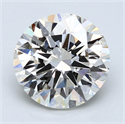 2.81 Carats, Round Diamond with Excellent Cut, F Color, VS2 Clarity and Certified by EGL