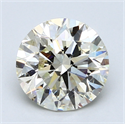 2.50 Carats, Round Diamond with Excellent Cut, H Color, VS2 Clarity and Certified by EGL
