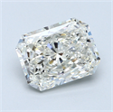 2.50 Carats, Radiant Diamond with  Cut, F Color, VS2 Clarity and Certified by EGL