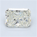 1.30 Carats, Radiant Diamond with  Cut, G Color, SI1 Clarity and Certified by EGL