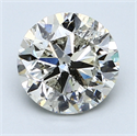 1.99 Carats, Round Diamond with Excellent Cut, F Color, SI2 Clarity and Certified by EGL