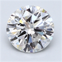 2.03 Carats, Round Diamond with Excellent Cut, D Color, SI1 Clarity and Certified by EGL