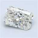 2.01 Carats, Radiant Diamond with  Cut, F Color, SI1 Clarity and Certified by EGL
