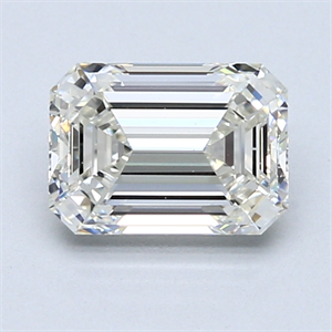 Picture of 1.51 Carats, Emerald Diamond with  Cut, E Color, VS1 Clarity and Certified by EGL