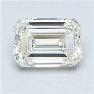 Picture of 1.09 Carats, Emerald Diamond with  Cut, G Color, VVS2 Clarity and Certified by EGL