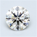 1.30 quilates, Redondo Diamante , Color F, claridad SI1 y certificado por EGL INT 