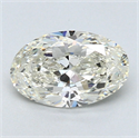 1.00 quilates, Ovalado Diamante , Color F, claridad VS1 y certificado por EGL INT 