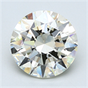 4.00 quilates, Redondo Diamante , Color H, claridad VVS2 y certificado por EGL INT 