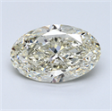 5.00 quilates, Ovalado Diamante , Color H, claridad SI1 y certificado por EGL INT 