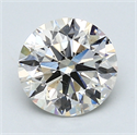 1.70 quilates, Redondo Diamante , Color F, claridad SI1 y certificado por EGL INT 