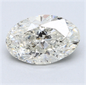 2.02 Carats, Oval Diamond with  Cut, F Color, SI2 Clarity and Certified by EGL