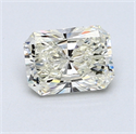 1.00 Carats, Radiant Diamond with  Cut, G Color, VS2 Clarity and Certified by EGL