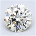 2.11 quilates, Redondo Diamante , Color H, claridad VS2 y certificado por EGL INT 