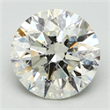 2.50 quilates, Redondo Diamante , Color G, claridad SI1 y certificado por EGL INT 