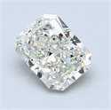 1.21 Carats, Radiant Diamond with  Cut, F Color, VVS2 Clarity and Certified by EGL