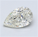 1.50 Carats, Pear Diamond with  Cut, G Color, VS2 Clarity and Certified by EGL