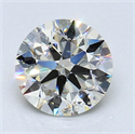 1.31 quilates, Redondo Diamante , Color F, claridad VS2 y certificado por EGL INT 