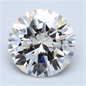 2.01 quilates, Redondo Diamante , Color E, claridad SI1 y certificado por EGL INT 