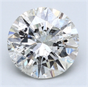3.11 quilates, Redondo Diamante , Color F, claridad SI2 y certificado por EGL INT 