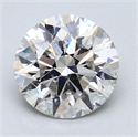 1.53 quilates, Redondo Diamante , Color F, claridad SI1 y certificado por EGL INT 
