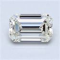 1.34 quilates, Esmeralda Diamante , Color G, claridad VVS2 y certificado por EGL INT 
