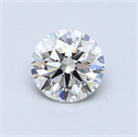 0.70 Carats, Round Diamond with Excellent Cut, F Color, VS2 Clarity and Certified by EGL